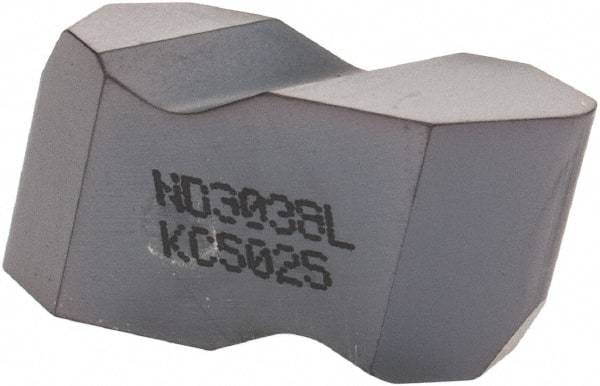 Kennametal - ND3038 Grade KC5025, Internal/External API Rotary Shoulder Connections Threading Insert - 4 TPI Int Pitch, Left Hand Insert, TiAlN Finish, Carbide - Benchmark Tooling