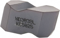 Kennametal - ND3038 Grade KC5025, Internal/External API Rotary Shoulder Connections Threading Insert - 4 TPI Int Pitch, Left Hand Insert, TiAlN Finish, Carbide - Benchmark Tooling