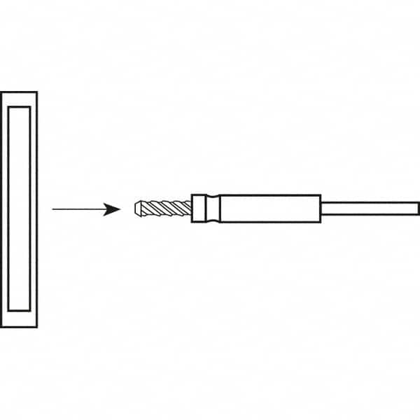 Standard Abrasives - 1/4-20 Star Pad Mandrel - Benchmark Tooling