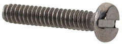 Value Collection - M1.6x0.35 Metric Coarse, 8mm Length Under Head Slotted Drive Machine Screw - Fillister Head, Grade 18-8 & A2 Stainless Steel, Uncoated, Without Washer - Benchmark Tooling