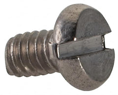 Value Collection - M2x0.40 Metric Coarse, 3mm Length Under Head Slotted Drive Machine Screw - Fillister Head, Grade 18-8 & A2 Stainless Steel, Uncoated, Without Washer - Benchmark Tooling