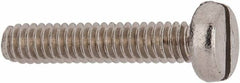 Value Collection - M2x0.40 Metric Coarse, 10mm Length Under Head Slotted Drive Machine Screw - Fillister Head, Grade 18-8 & A2 Stainless Steel, Uncoated, Without Washer - Benchmark Tooling