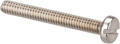 Value Collection - M2x0.40 Metric Coarse, 16mm Length Under Head Slotted Drive Machine Screw - Fillister Head, Grade 18-8 & A2 Stainless Steel, Uncoated, Without Washer - Benchmark Tooling