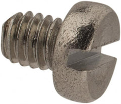 Value Collection - M2.5x0.45 Metric Coarse, 3mm Length Under Head Slotted Drive Machine Screw - Fillister Head, Grade 18-8 & A2 Stainless Steel, Uncoated, Without Washer - Benchmark Tooling