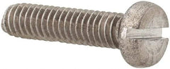 Value Collection - M2.5x0.45 Metric Coarse, 10mm Length Under Head Slotted Drive Machine Screw - Fillister Head, Grade 18-8 & A2 Stainless Steel, Uncoated, Without Washer - Benchmark Tooling