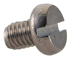 Value Collection - M3x0.50 Metric Coarse, 4mm Length Under Head Slotted Drive Machine Screw - Fillister Head, Grade 18-8 & A2 Stainless Steel, Uncoated, Without Washer - Benchmark Tooling