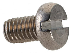 Value Collection - M3x0.50 Metric Coarse, 5mm Length Under Head Slotted Drive Machine Screw - Fillister Head, Grade 18-8 & A2 Stainless Steel, Uncoated, Without Washer - Benchmark Tooling