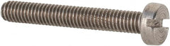 Value Collection - M3x0.50 Metric Coarse, 20mm Length Under Head Slotted Drive Machine Screw - Fillister Head, Grade 18-8 & A2 Stainless Steel, Uncoated, Without Washer - Benchmark Tooling