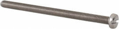 Value Collection - M3x0.50 Metric Coarse, 45mm Length Under Head Slotted Drive Machine Screw - Fillister Head, Grade 18-8 & A2 Stainless Steel, Uncoated, Without Washer - Benchmark Tooling