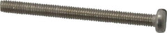 Value Collection - M3x0.50 Metric Coarse, 50mm Length Under Head Slotted Drive Machine Screw - Fillister Head, Grade 18-8 & A2 Stainless Steel, Uncoated, Without Washer - Benchmark Tooling