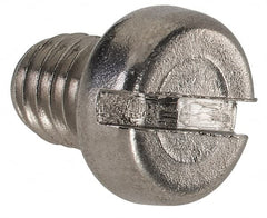 Value Collection - M5x0.80 Metric Coarse, 6mm Length Under Head Slotted Drive Machine Screw - Fillister Head, Grade 18-8 & A2 Stainless Steel, Uncoated, Without Washer - Benchmark Tooling