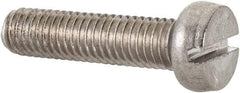Value Collection - M5x0.80 Metric Coarse, 20mm Length Under Head Slotted Drive Machine Screw - Fillister Head, Grade 18-8 & A2 Stainless Steel, Uncoated, Without Washer - Benchmark Tooling