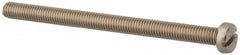 Value Collection - M5x0.80 Metric Coarse, 70mm Length Under Head Slotted Drive Machine Screw - Fillister Head, Grade 18-8 & A2 Stainless Steel, Uncoated, Without Washer - Benchmark Tooling