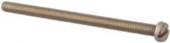 Value Collection - M5x0.80 Metric Coarse, 80mm Length Under Head Slotted Drive Machine Screw - Fillister Head, Grade 18-8 & A2 Stainless Steel, Uncoated, Without Washer - Benchmark Tooling