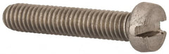 Value Collection - M6x1.00 Metric Coarse, 30mm Length Under Head Slotted Drive Machine Screw - Fillister Head, Grade 18-8 & A2 Stainless Steel, Uncoated, Without Washer - Benchmark Tooling