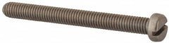 Value Collection - M6x1.00 Metric Coarse, 60mm Length Under Head Slotted Drive Machine Screw - Fillister Head, Grade 18-8 & A2 Stainless Steel, Uncoated, Without Washer - Benchmark Tooling