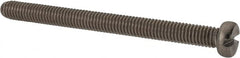 Value Collection - M6x1.00 Metric Coarse, 70mm Length Under Head Slotted Drive Machine Screw - Fillister Head, Grade 18-8 & A2 Stainless Steel, Uncoated, Without Washer - Benchmark Tooling