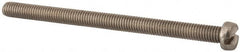 Value Collection - M6x1.00 Metric Coarse, 90mm Length Under Head Slotted Drive Machine Screw - Fillister Head, Grade 18-8 & A2 Stainless Steel, Uncoated, Without Washer - Benchmark Tooling