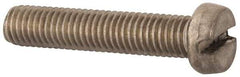 Value Collection - M8x1.25 Metric Coarse, 40mm Length Under Head Slotted Drive Machine Screw - Fillister Head, Grade 18-8 & A2 Stainless Steel, Uncoated, Without Washer - Benchmark Tooling