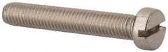 Value Collection - M8x1.25 Metric Coarse, 50mm Length Under Head Slotted Drive Machine Screw - Fillister Head, Grade 18-8 & A2 Stainless Steel, Uncoated, Without Washer - Benchmark Tooling