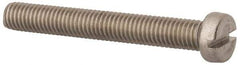 Value Collection - M8x1.25 Metric Coarse, 60mm Length Under Head Slotted Drive Machine Screw - Fillister Head, Grade 18-8 & A2 Stainless Steel, Uncoated, Without Washer - Benchmark Tooling