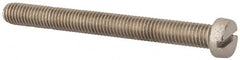 Value Collection - M8x1.25 Metric Coarse, 80mm Length Under Head Slotted Drive Machine Screw - Fillister Head, Grade 18-8 & A2 Stainless Steel, Uncoated, Without Washer - Benchmark Tooling