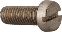 Value Collection - M10x1.50 Metric Coarse, 25mm Length Under Head Slotted Drive Machine Screw - Fillister Head, Grade 18-8 & A2 Stainless Steel, Uncoated, Without Washer - Benchmark Tooling