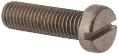 Value Collection - M10x1.50 Metric Coarse, 35mm Length Under Head Slotted Drive Machine Screw - Fillister Head, Grade 18-8 & A2 Stainless Steel, Uncoated, Without Washer - Benchmark Tooling