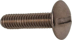 Value Collection - M4x0.70 Metric Coarse, 16mm Length Under Head Slotted Drive Machine Screw - Truss Head, Grade 18-8 & A2 Stainless Steel, Uncoated, Without Washer - Benchmark Tooling