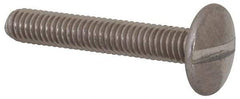 Value Collection - M4x0.70 Metric Coarse, 25mm Length Under Head Slotted Drive Machine Screw - Truss Head, Grade 18-8 & A2 Stainless Steel, Uncoated, Without Washer - Benchmark Tooling