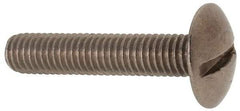 Value Collection - M5x0.80 Metric Coarse, 25mm Length Under Head Slotted Drive Machine Screw - Truss Head, Grade 18-8 & A2 Stainless Steel, Uncoated, Without Washer - Benchmark Tooling