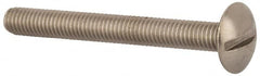 Value Collection - M5x0.80 Metric Coarse, 45mm Length Under Head Slotted Drive Machine Screw - Truss Head, Grade 18-8 & A2 Stainless Steel, Uncoated, Without Washer - Benchmark Tooling