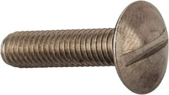 Value Collection - M6x1.00 Metric Coarse, 25mm Length Under Head Slotted Drive Machine Screw - Truss Head, Grade 18-8 & A2 Stainless Steel, Uncoated, Without Washer - Benchmark Tooling