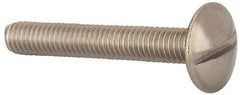 Value Collection - M6x1.00 Metric Coarse, 40mm Length Under Head Slotted Drive Machine Screw - Truss Head, Grade 18-8 & A2 Stainless Steel, Uncoated, Without Washer - Benchmark Tooling