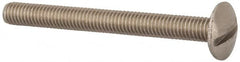 Value Collection - M6x1.00 Metric Coarse, 60mm Length Under Head Slotted Drive Machine Screw - Truss Head, Grade 18-8 & A2 Stainless Steel, Uncoated, Without Washer - Benchmark Tooling