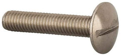 Value Collection - M8x1.25, 40mm Length Under Head Slotted Drive Machine Screw - Truss Head, Grade 18-8 & A2 Stainless Steel, Uncoated, Without Washer - Benchmark Tooling