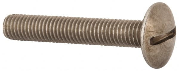 Value Collection - M8x1.25 Metric Coarse, 50mm Length Under Head Slotted Drive Machine Screw - Truss Head, Grade 18-8 & A2 Stainless Steel, Uncoated, Without Washer - Benchmark Tooling