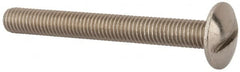 Value Collection - M8x1.25 Metric Coarse, 70mm Length Under Head Slotted Drive Machine Screw - Truss Head, Grade 18-8 & A2 Stainless Steel, Uncoated, Without Washer - Benchmark Tooling