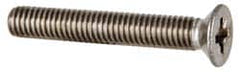 Value Collection - M6x1.00, 40mm OAL Pozidriv Drive Machine Screw - Flat Head, Grade 18-8 & A2 Stainless Steel, Uncoated, Without Washer - Benchmark Tooling