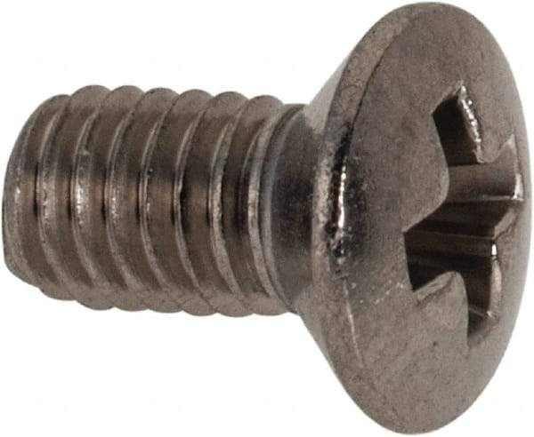 Value Collection - M3x0.50 Metric Coarse, 6mm OAL Phillips Drive Machine Screw - Oval Head, Grade 18-8 & A2 Stainless Steel, Uncoated, Without Washer - Benchmark Tooling