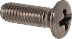 Value Collection - M3x0.50 Metric Coarse, 10mm OAL Phillips Drive Machine Screw - Oval Head, Grade 18-8 & A2 Stainless Steel, Uncoated, Without Washer - Benchmark Tooling
