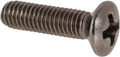 Value Collection - M3x0.50 Metric Coarse, 12mm OAL Phillips Drive Machine Screw - Oval Head, Grade 18-8 & A2 Stainless Steel, Uncoated, Without Washer - Benchmark Tooling