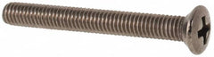 Value Collection - M3x0.50 Metric Coarse, 25mm OAL Phillips Drive Machine Screw - Oval Head, Grade 18-8 & A2 Stainless Steel, Uncoated, Without Washer - Benchmark Tooling