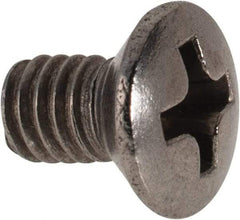 Value Collection - M4x0.70 Metric Coarse, 6mm OAL Phillips Drive Machine Screw - Oval Head, Grade 18-8 & A2 Stainless Steel, Uncoated, Without Washer - Benchmark Tooling