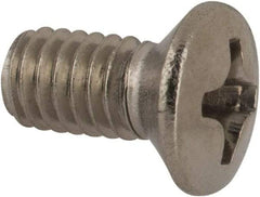 Value Collection - M4x0.70 Metric Coarse, 8mm OAL Phillips Drive Machine Screw - Oval Head, Grade 18-8 & A2 Stainless Steel, Uncoated, Without Washer - Benchmark Tooling
