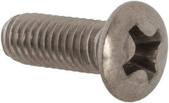 Value Collection - M4x0.70 Metric Coarse, 12mm OAL Phillips Drive Machine Screw - Oval Head, Grade 18-8 & A2 Stainless Steel, Uncoated, Without Washer - Benchmark Tooling