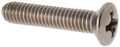 Value Collection - M4x0.70 Metric Coarse, 20mm OAL Phillips Drive Machine Screw - Oval Head, Grade 18-8 & A2 Stainless Steel, Uncoated, Without Washer - Benchmark Tooling