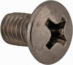 Value Collection - M5x0.80 Metric Coarse, 8mm OAL Phillips Drive Machine Screw - Oval Head, Grade 18-8 & A2 Stainless Steel, Uncoated, Without Washer - Benchmark Tooling