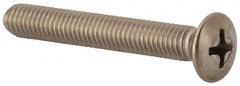 Value Collection - M5x0.80 Metric Coarse, 35mm OAL Phillips Drive Machine Screw - Oval Head, Grade 18-8 & A2 Stainless Steel, Uncoated, Without Washer - Benchmark Tooling