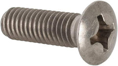 Value Collection - M6x1.00 Metric Coarse, 20mm OAL Phillips Drive Machine Screw - Oval Head, Grade 18-8 & A2 Stainless Steel, Uncoated, Without Washer - Benchmark Tooling